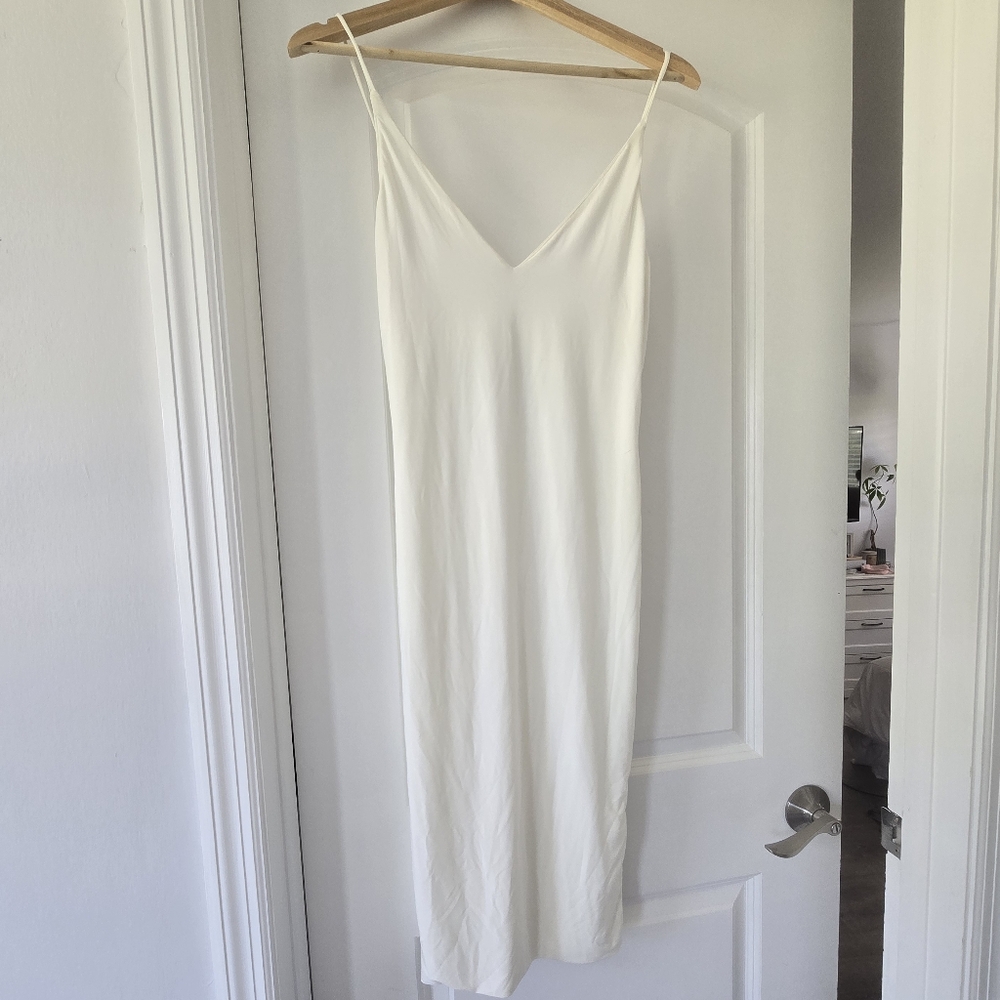 Elegant White Slip Dress
